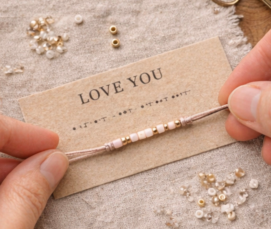 “Love You” – Morse Code Bracelet