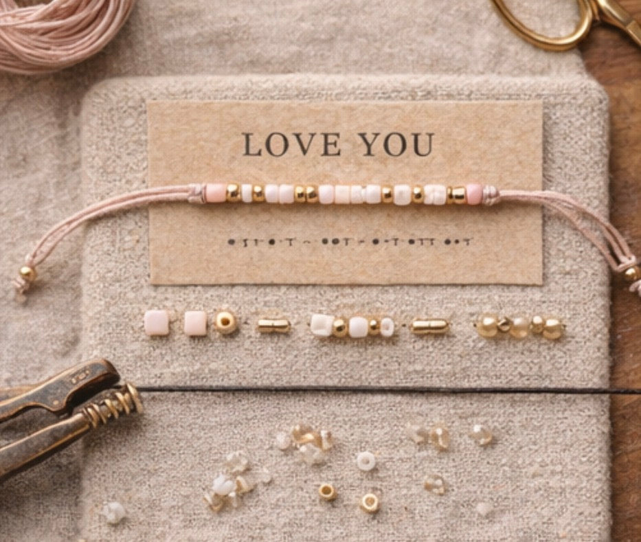 “Love You” – Morse Code Bracelet