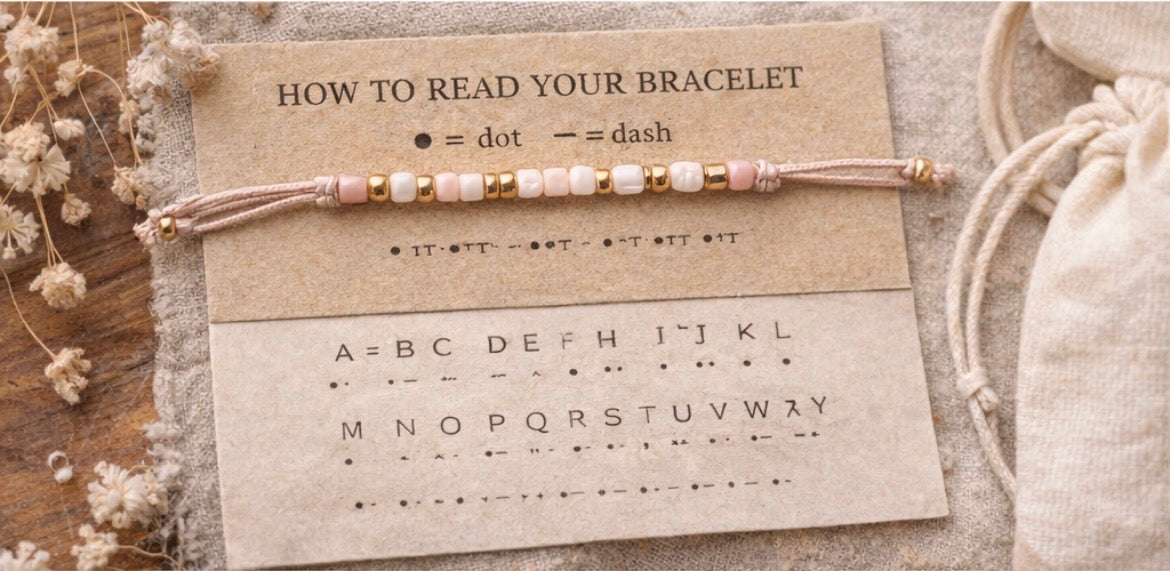 “Love You” – Morse Code Bracelet